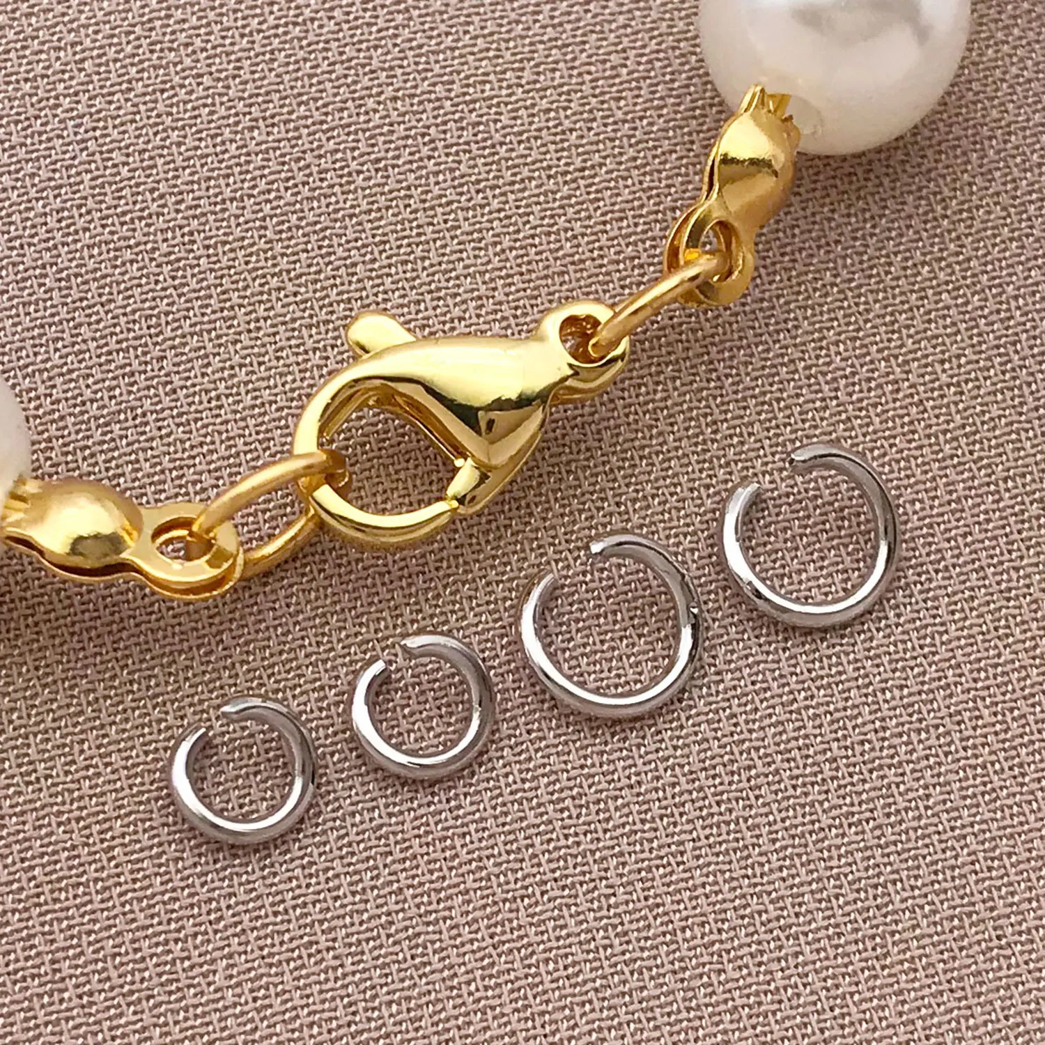 200 Stück 4/5 mm 18 Karat vergoldet SilveryOpen Biegeringe Verbinder für DIY Schmuckherstellung Halsketten Ohrringe Erkenntnisse Accessoires – Detail 4
