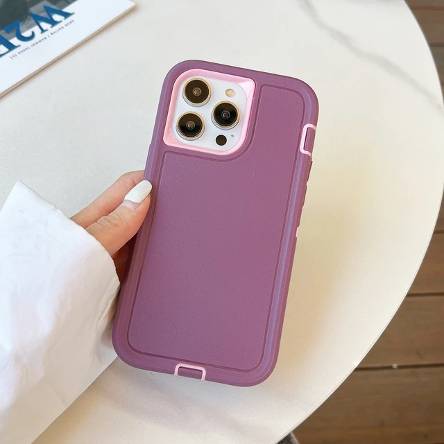 Durable Heavy Duty Shockproof Armor Phone Case - 3-in-1 Protection
