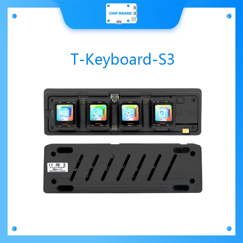 

T-Keyboard-S3 ESP32-S3 Keyboard Development Board 0.85-inch LCD Button WiFi Bluetooth Wireless Module WS2812 RGB light