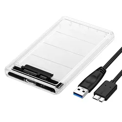 USB 3.0 to SATA III External Hard Drive Enclosure - 2.5 Inch HDD/SSD Case (USB - W)