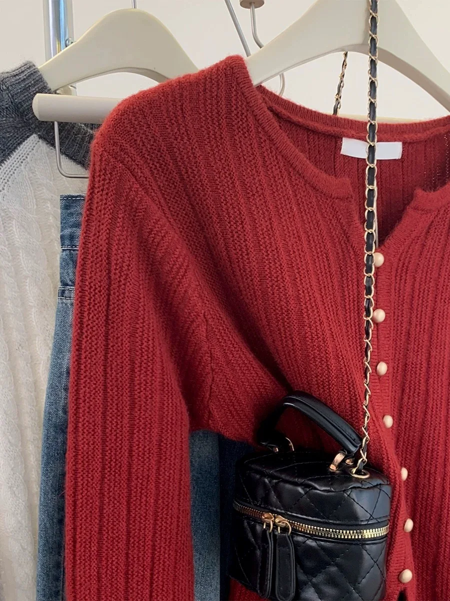 2025 New Cashmere sweater women V-neck pullover casual knit top autumn and winter Cashmere sweater Women 5