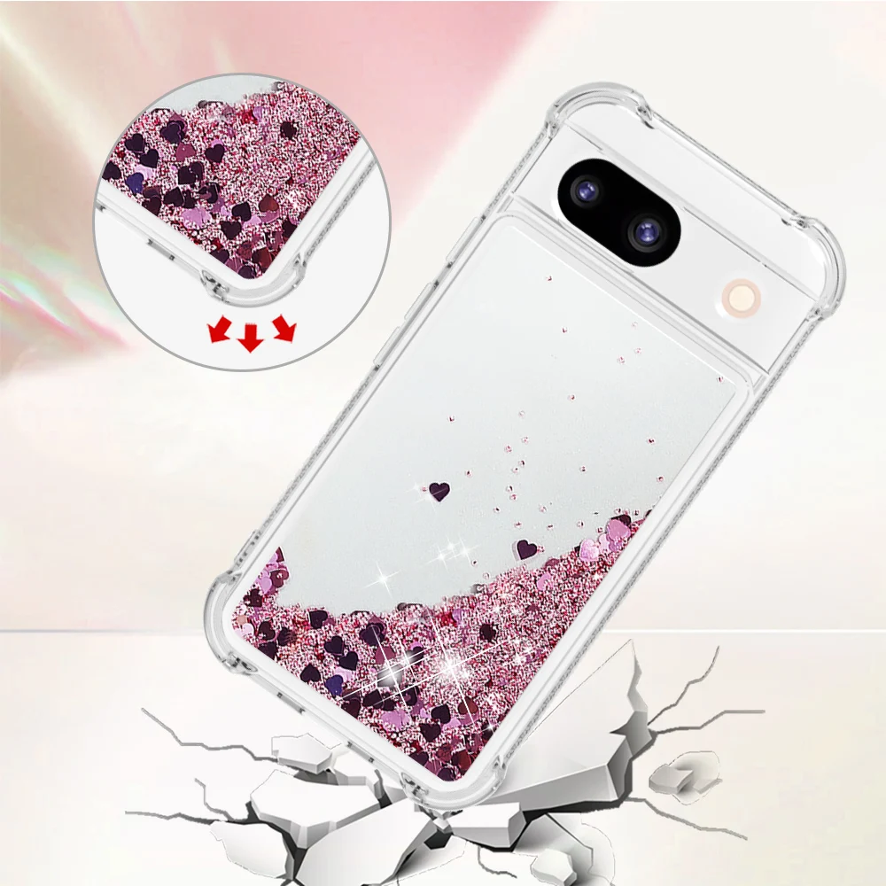 Sparkling Transparent Matte Glitter Star Phone Case