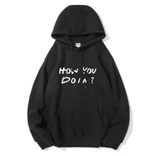 

Men Hoodie high quality Autumn Winter Cotton Blend HOW YOU DOIN print Hoodies Sweatshirt Quality Pullovers Sweatshirt for men