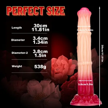 Realistic Horse Dildo Silicone Long Animal Penis Strap on Dildo Colorful Suction Cup Dildo Anal Sex Toys for Men Women Couples 2