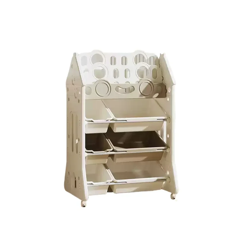 Living Room Open Bookcase Floor Type Trapezoid Kids Children Shelf Display Rack Multi-Layer Kitchen Mensola Organizer Furniture