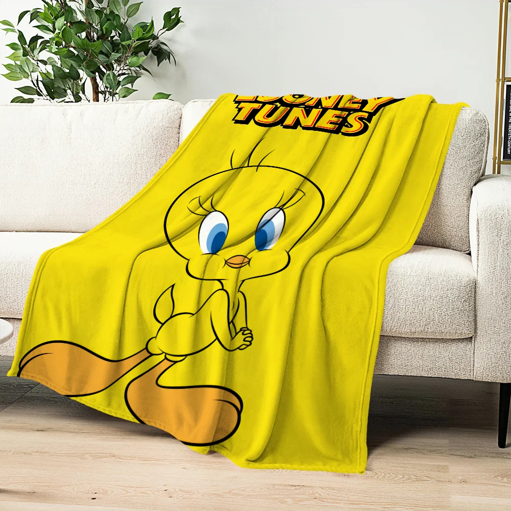 Cute Bird T-Tweety Blanket Comfortable skin friendly soft sofa living room bed bedroom blanket suitable for travel and gifts 6