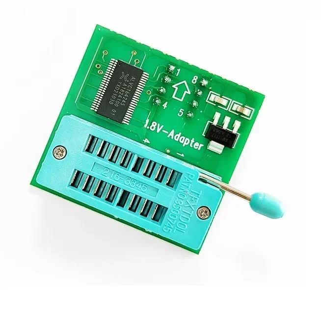 

Адаптер 1,8 в для Iphone или материнской платы, 1,8 в, SPI Flash SOP8, DIP8, W25, MX25, используется на программаторах TL866CS, TL866A, EZP2010, EZP2013, CH341