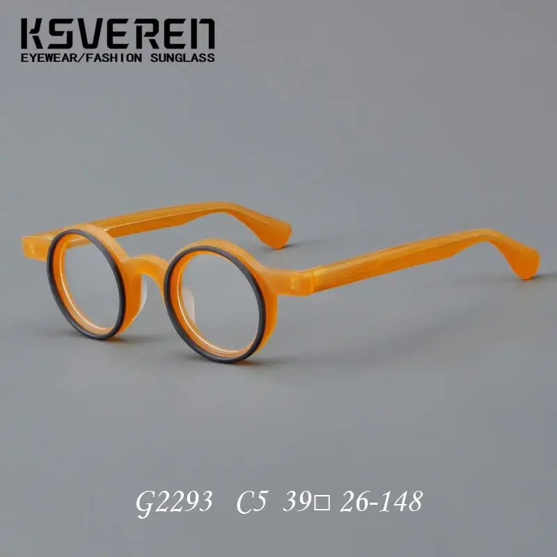 KSVEREN New Round Reading Glasses for Men Personalized Prescription Glasses Fashion Eyeglasses Frame Women Presbyopic Glasses - Image 3