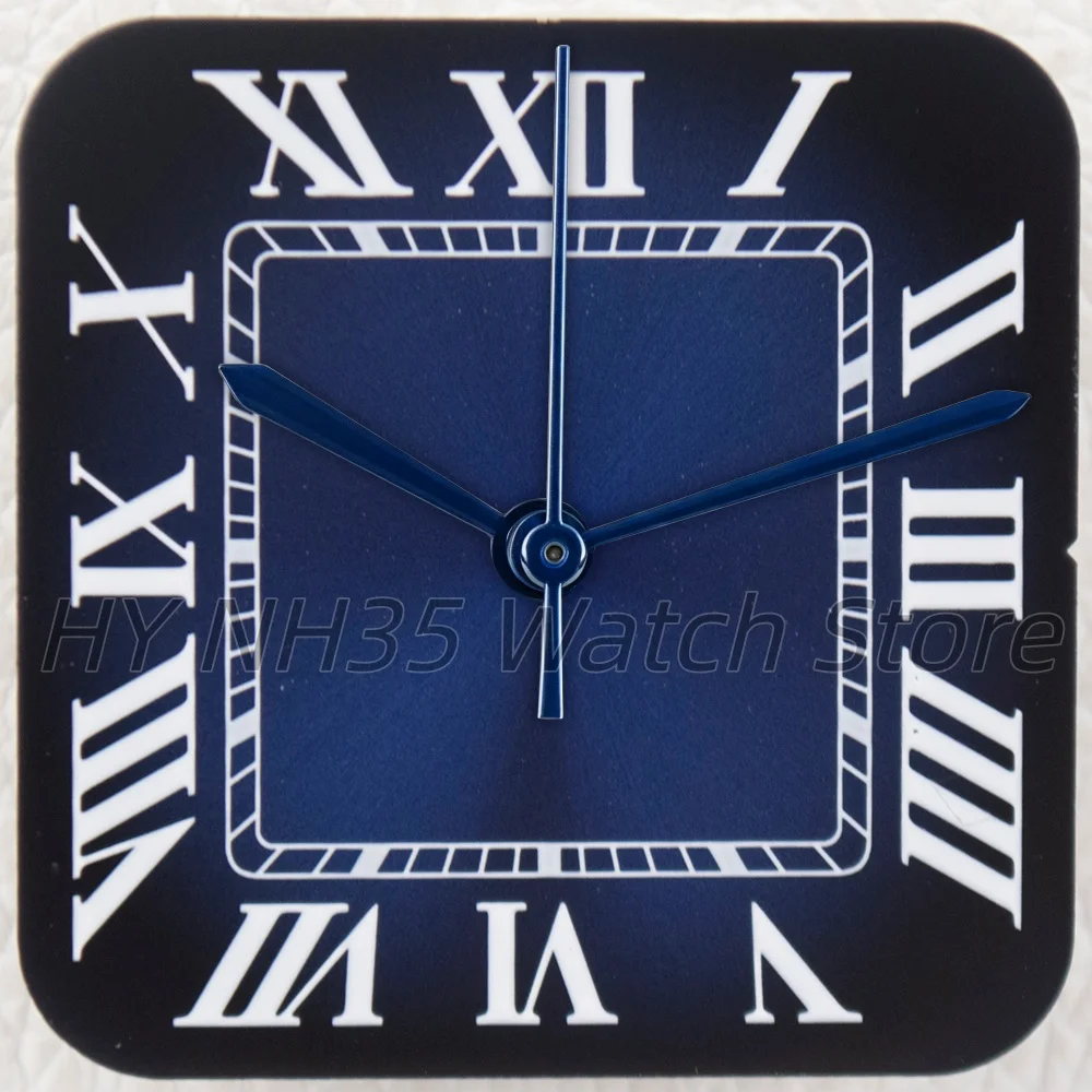 Elegant Stainless Steel Watch Case with Bracelet, 38mm Square Design, Waterproof for NH3x Movements, 27mm Dial Mod Parts