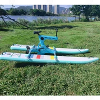 Vélo gonflable portatif de bateau de pédale pour l'équipement de loisirs d'exercice d'amusement d'eau d'été pour le parc aquatique d'équitation en plein air résidentiel 5