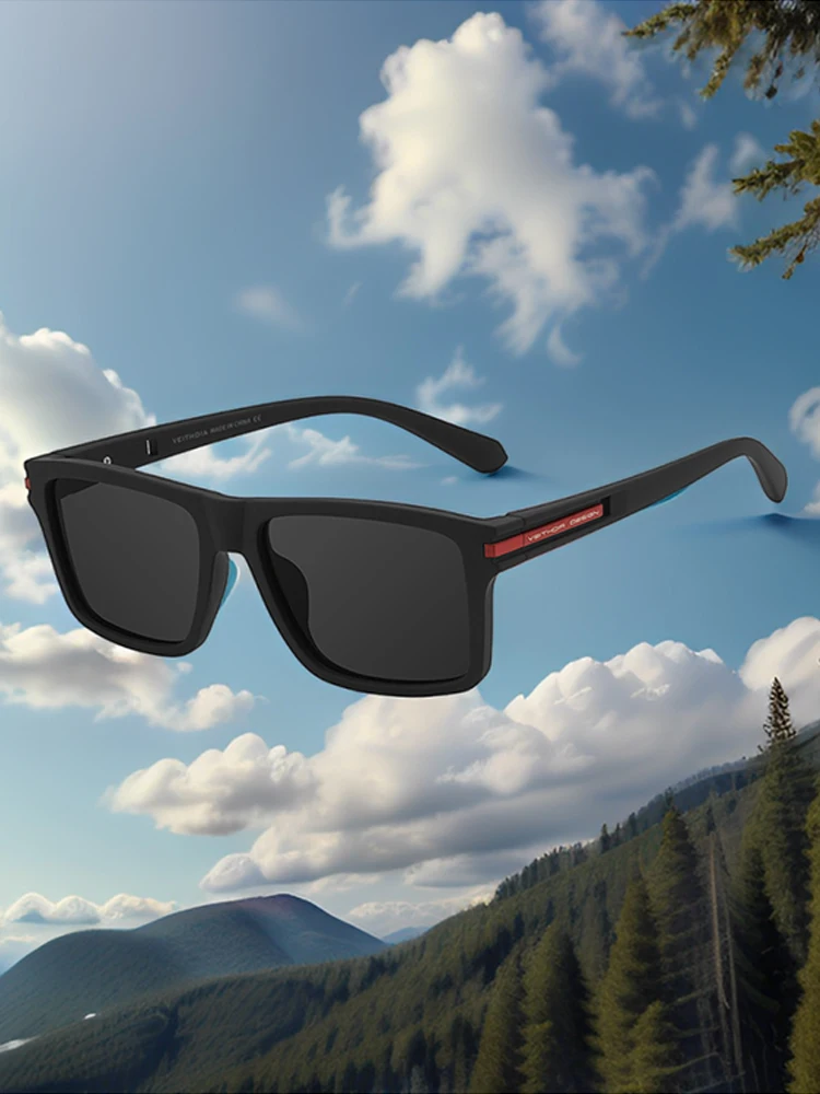 VEITHDIA Herren-Fahrradsonnenbrille, Sport-Kletterbrille, Laufbrille, Damenmode, UV400-Schutz, Schutzbrille QXH7918 – Detail 2
