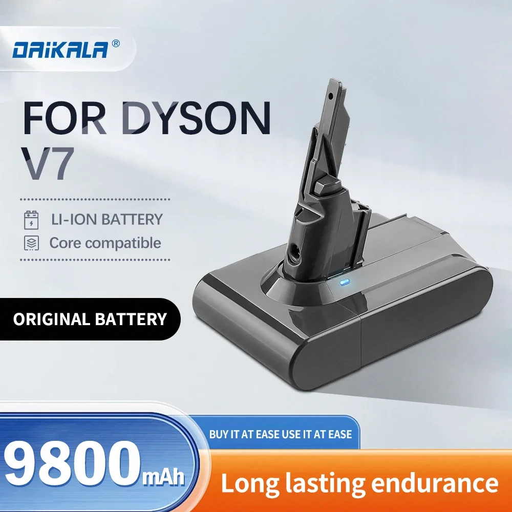 

Original Dyson V7 Battery 21.6V 6800mAh Li-lon Rechargeable Battery for Dyson V7 Battery Animal Pro Vacuum Cleaner Replacement