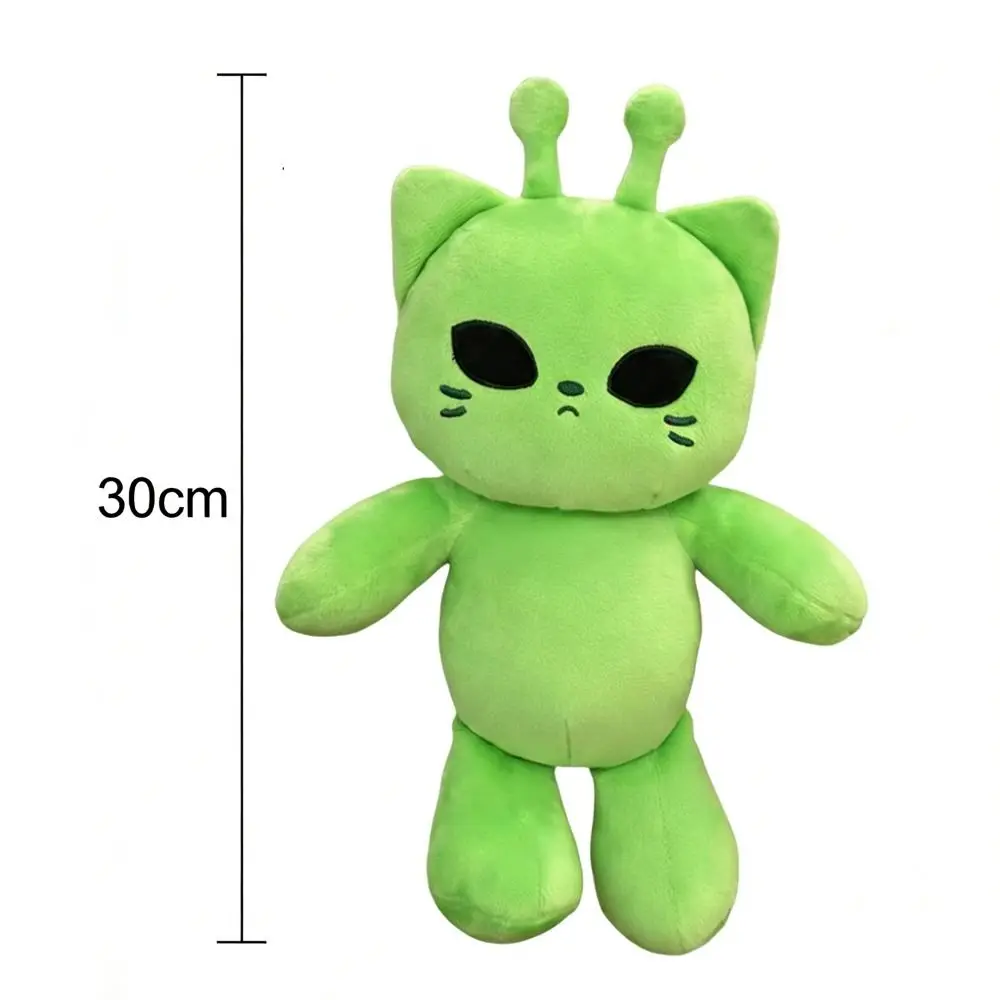 초극세사 외계인 고양이 인형 녹색 귀여운 디자인 카와이 봉제인형 부드러운 30cm 사이즈 소프트 플러시 인형 커플 선물