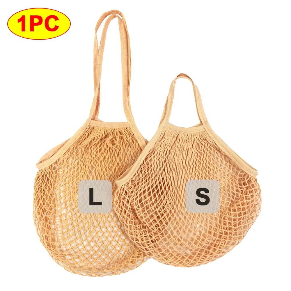 Portable Reusable Cotton Mesh Shopping Bag
