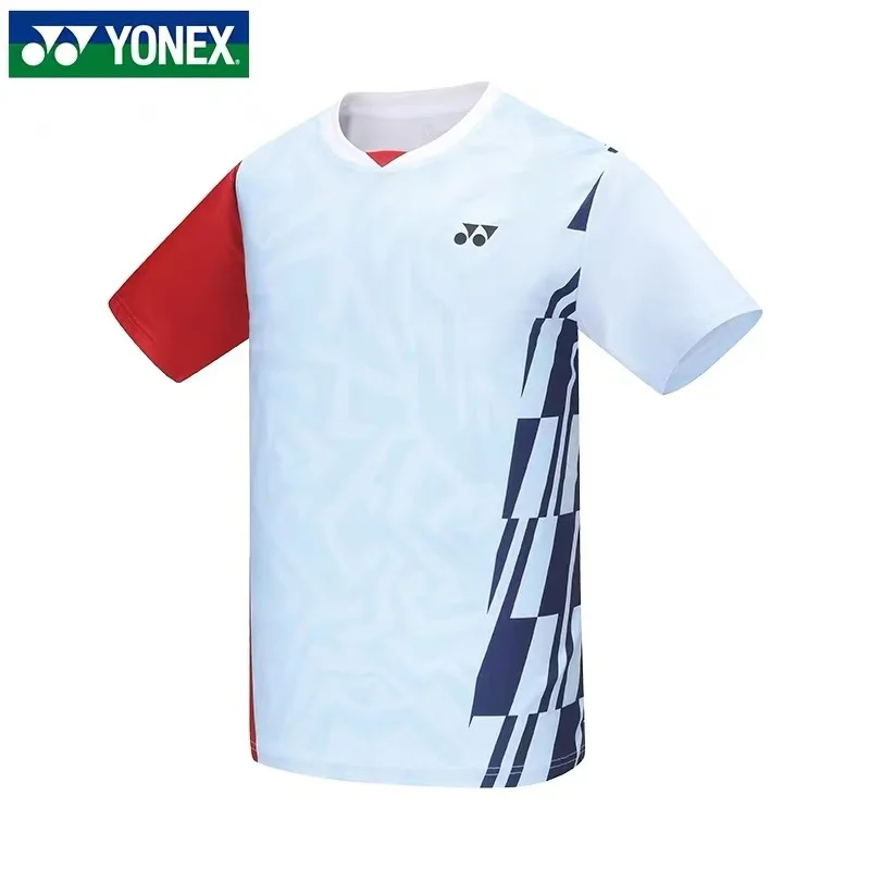 YONEX Badminton Tennis Wear Sports T-shirts Short-sleeved Comfortable Breathable Sweat-absorbent Quick-drying Tops