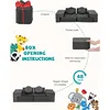 Modular Children's Play Sofa, Boys and Girls Convertible Foam Sofa, Multi-Purpose Foam Castle Building Set (Space Gray) 4