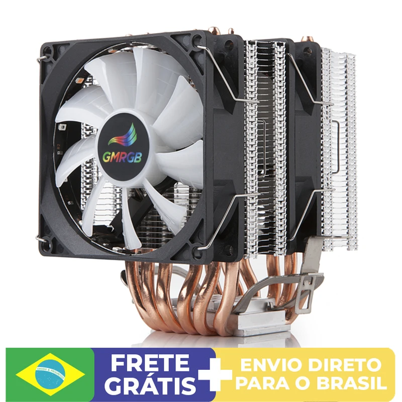 Ventilador CPU Phantom Spirit 120 Digital SNOW - 7 Tubos De Calor, Doble Ventilador 120 Mm, Compatible Con Intel Y AMD