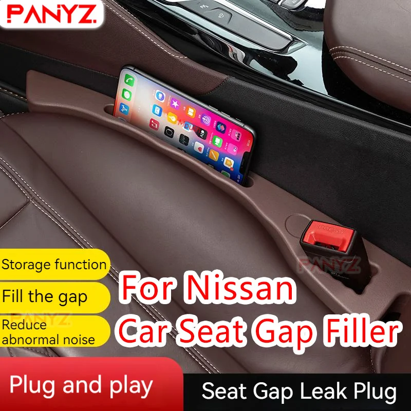 NAVIXE 2 Pezzi Seggiolino Auto Gap Filler Pad,per BMW X1 X2 X3 X4 X5 X6 X6M X7 Z4 Z8,Universale Spina del Gap del Seggiolino Auto,Beige