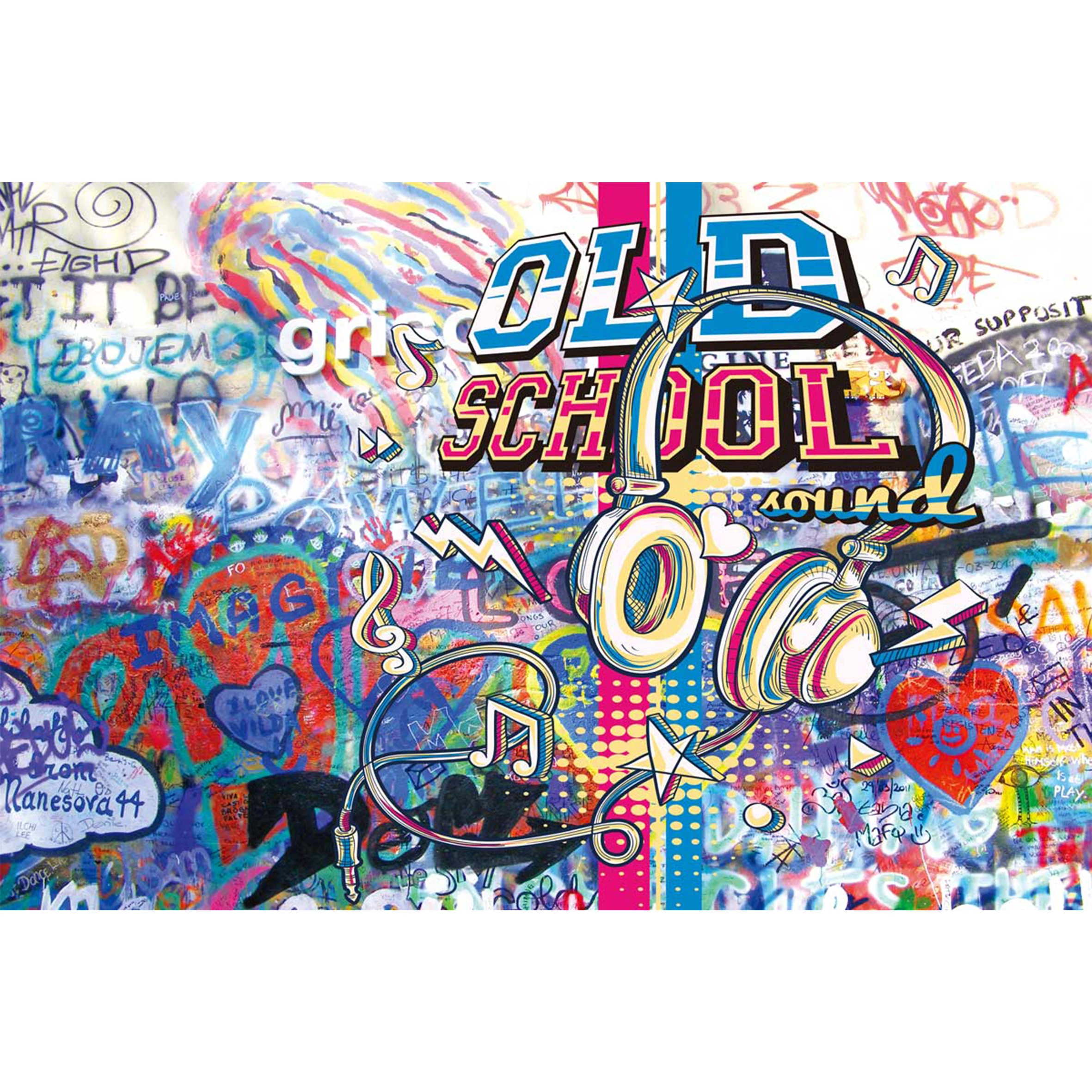 GoEoo Graffiti Photography Background Old School Hip Hop Backdrops Photo Party Studio Props Vinly 7x5 GoEoo-dn042