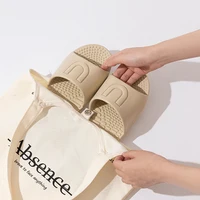 2025 New Ultra Light Non Slip Beach Slippers for Women Soft Sole Massage Home Slides Woman Portable Folding Outdoor Flip Flops - Image 2