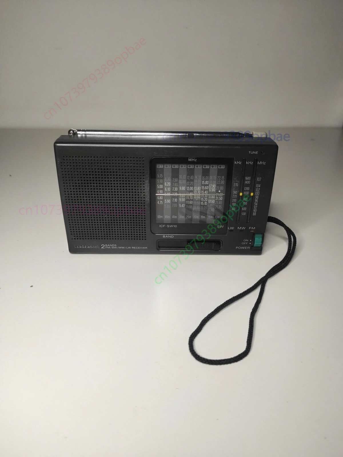  ICF-SW10 휴대용 12밴드 SW/MW/LW/FM 스테레오 수신기 단파 라디오 AO에 사용됨