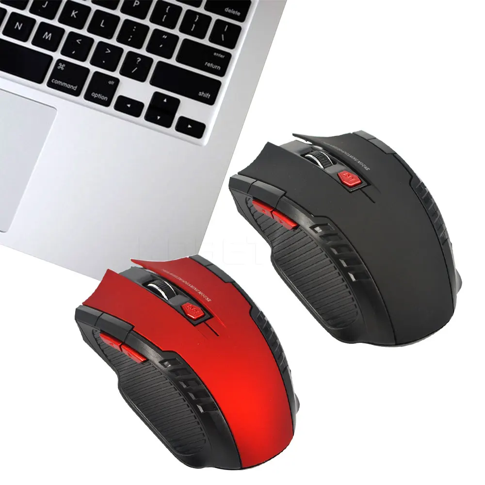2.4GHz Wireless Gaming Optical Mouse with USB Receiver 1600DPI 6 Buttons For Computer Laptop
