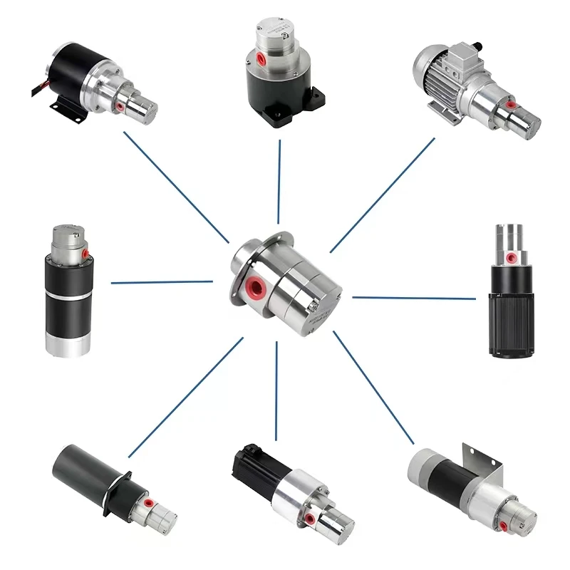 China Manufacturer Precision Micro Metering Ptfe Gear Pumps Dosing Chemical Liquid Pump For Filling and Vending Machine