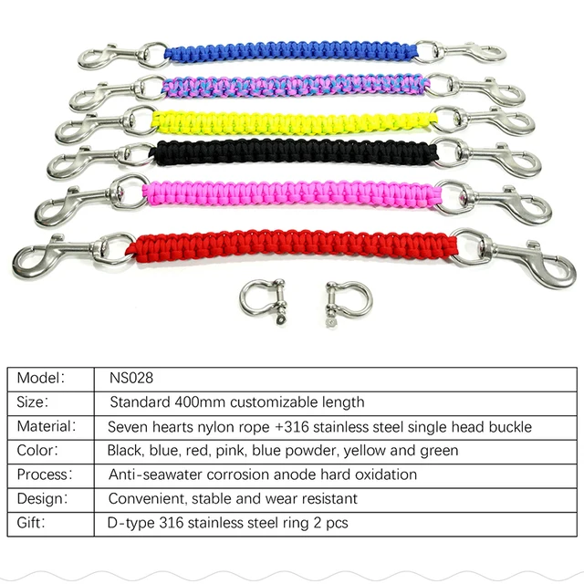 수중 사진의 편안함과 안전성을 위한 핸들 로프