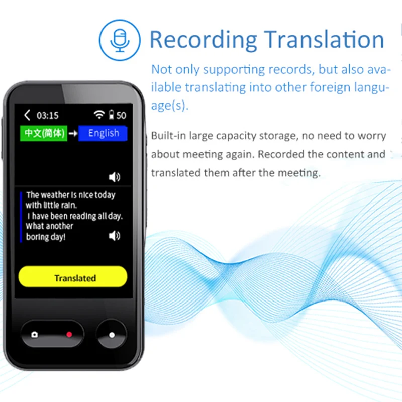 T7 Tradutor de Voz Inteligente Portátil, Tradução AI, Instant Off Line,  Tradução Online, Tempo Real Online, 4G A Internet, 138 Idiomas - AliExpress