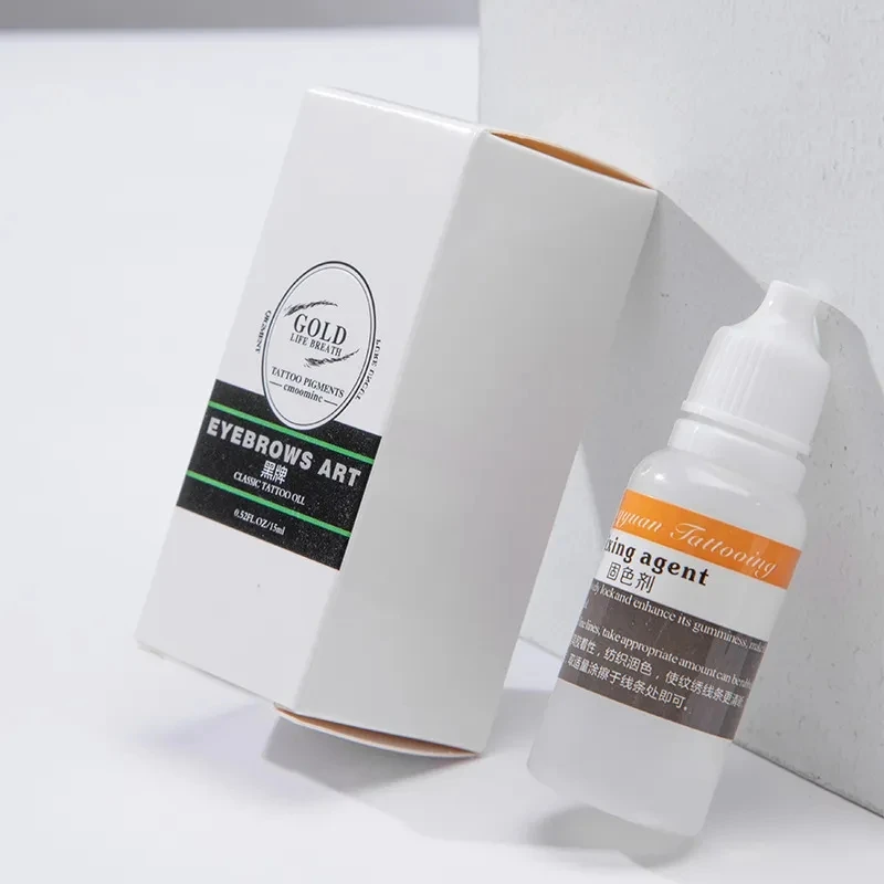 15ML Plant-Based Microblading Semi-Permanent Tattoo Correction Fixing and Rapid Coloring Agent for Fixed Eyebrow Lips Eyelines tattoo supplies