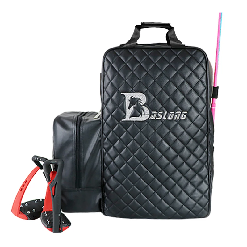Equestrian Bag PU Large Capacity Equestrian Equipment Bag Boots Helmet Children's Backpack Waterproof Knight