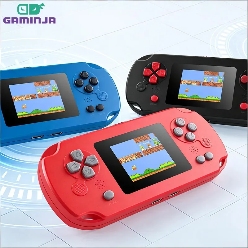 جهاز ألعاب محمول GAMINJA GC31 بشاشة TFT و128 لعبة مدمجة