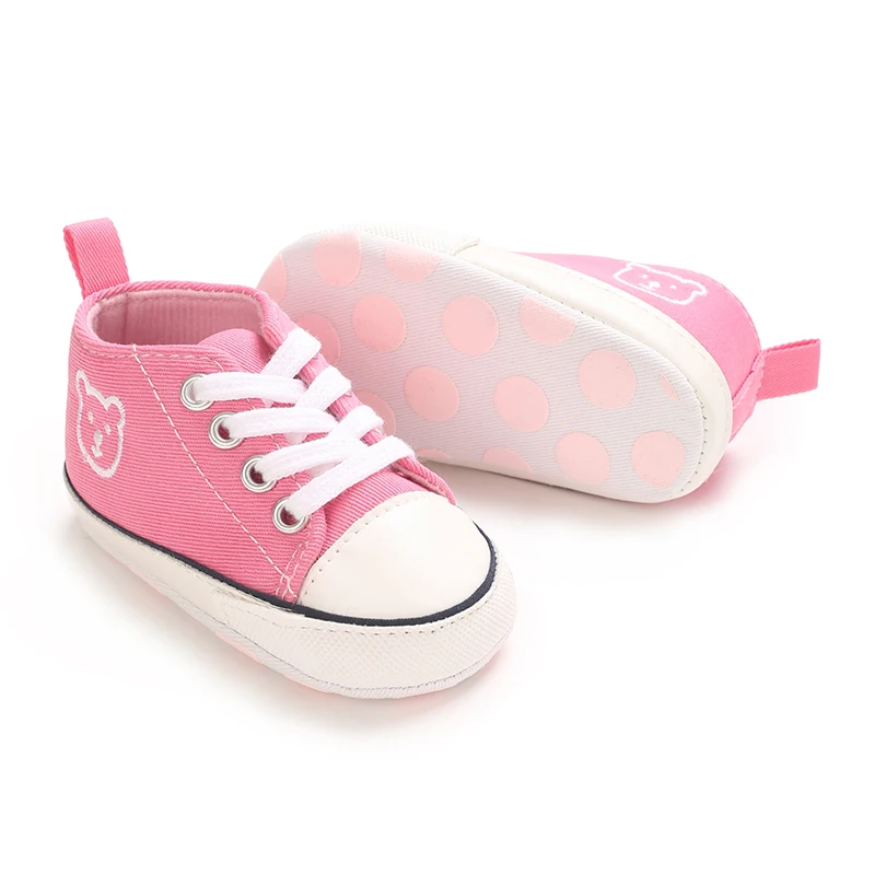 Frühlings- und Herbststil, 0–1 Jahre alt, mehrfarbige Segeltuchschuhe, Baby-Wanderschuhe, Babyschuhe, rutschfeste Schuhe mit weichen Sohlen – Detail 13