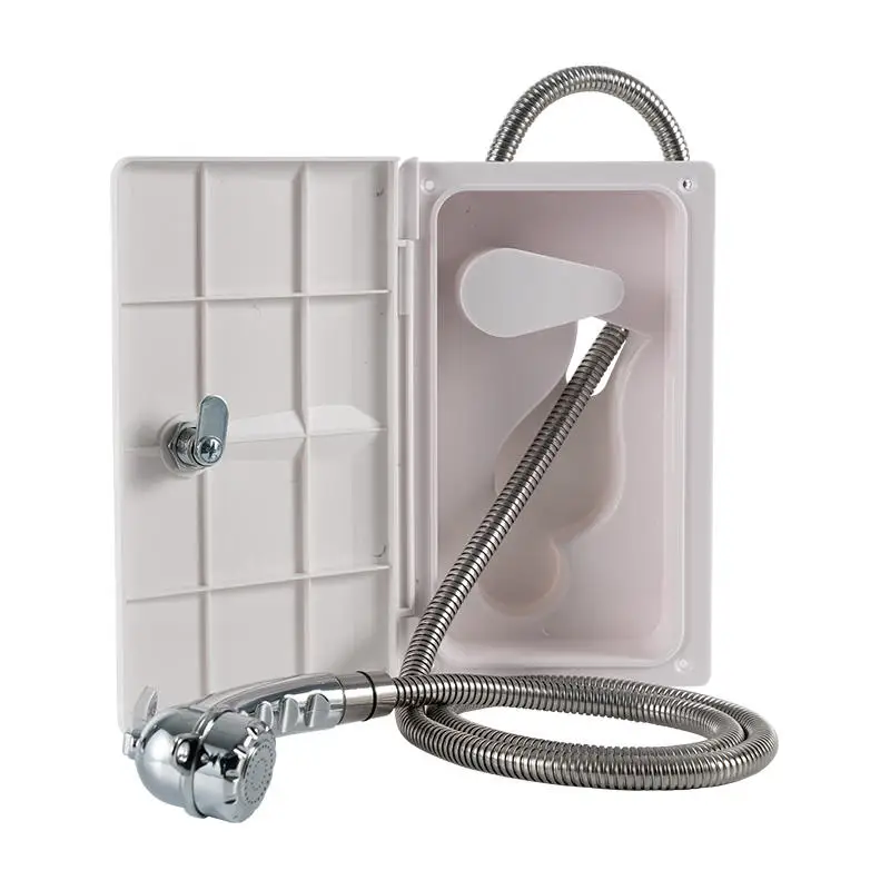 

Белый комплект душевой кабины RV с замком, лодка, морской жилой, аксессуары для автодома, фургона