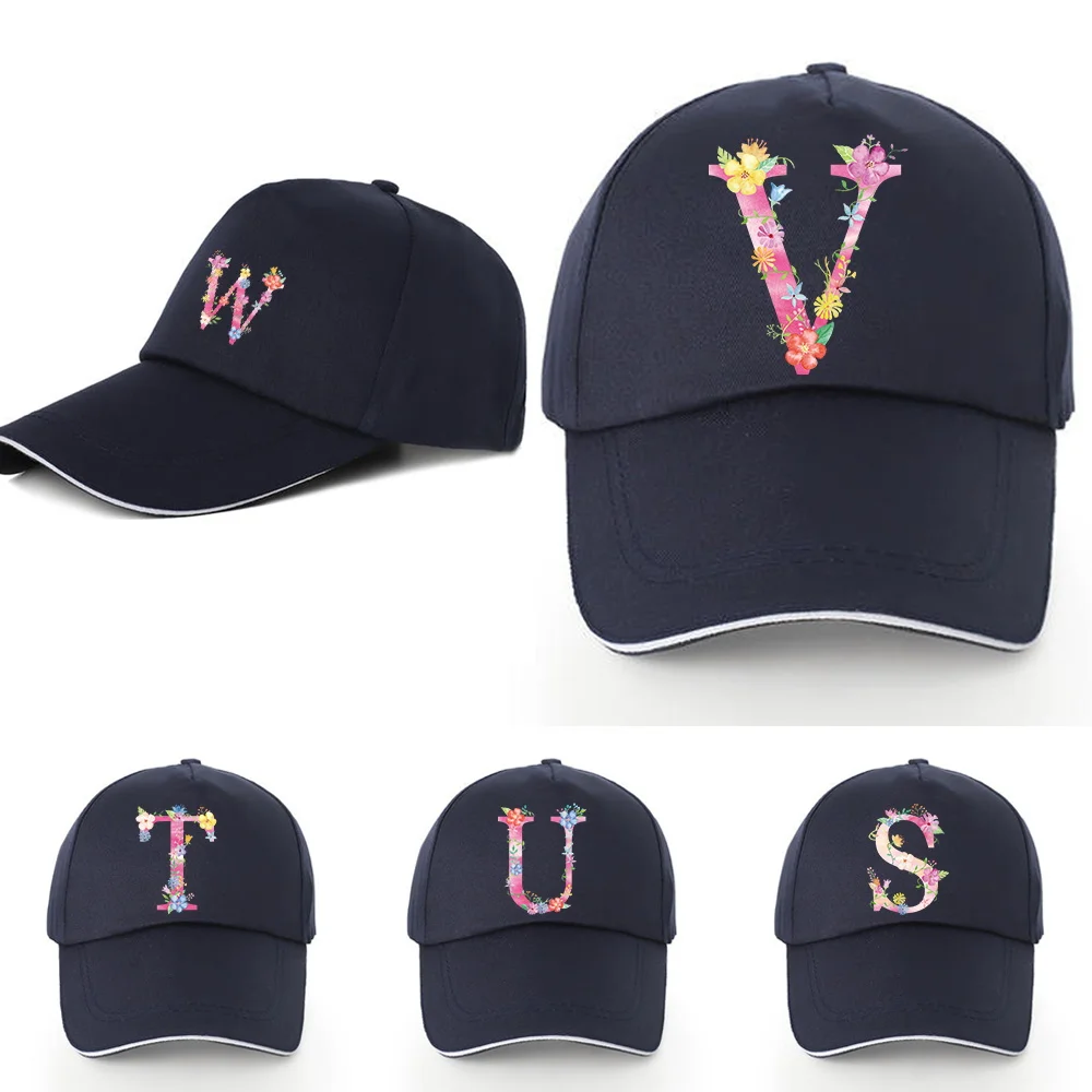 

Men's Baseball Caps Pure Cotton Adjustable Back Buckle Hat Women's Summer Sunscreen Visors Hats Pink Letter Print Sandbeach Cap