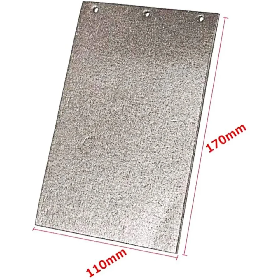 2 Patins De Plaque De Base En Carbone Pour Ponceuse à Bande 9403 MT190 MT9 – 170x110 Mm, 3 Trous De Montage - 12