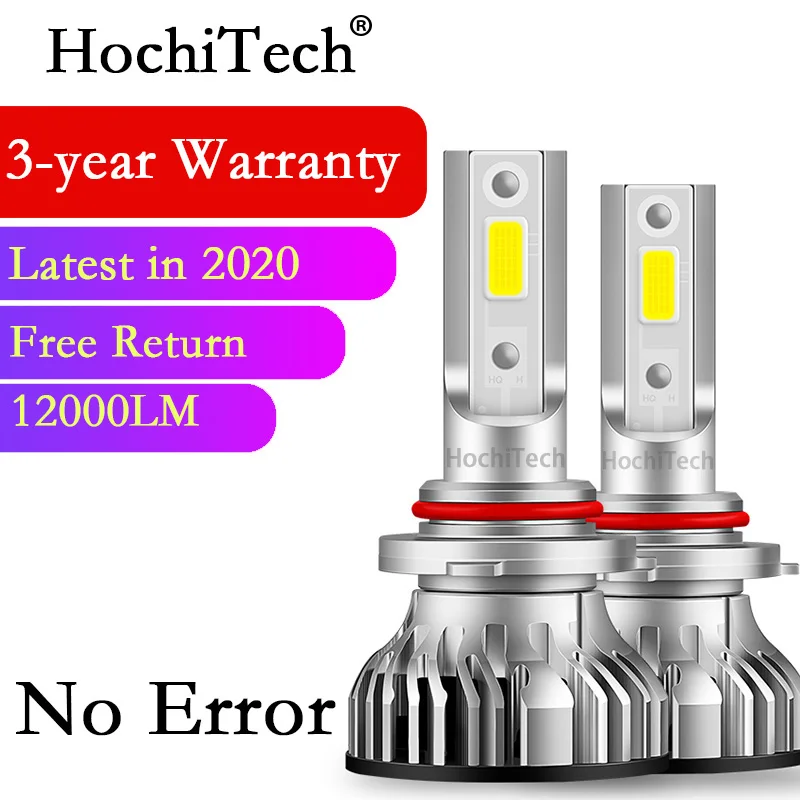 

H4 LED H7 H11 H8 HB4 H1 H3 9005 HB3 9006 9012 H9 Car Headlight Bulbs 75W 12000LM Car Accessories 6000K White Led Fog Light