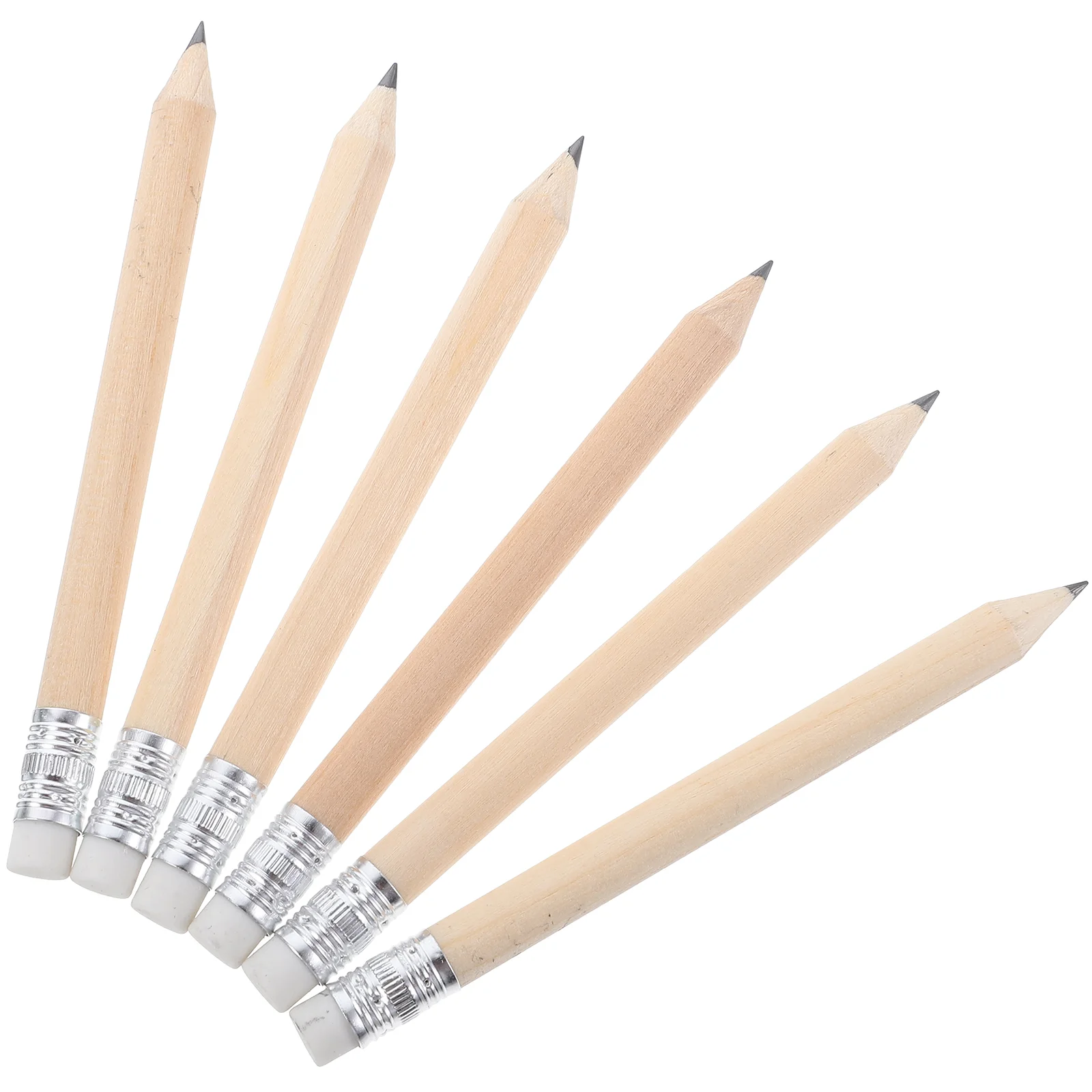

50pcs Office Pen Metallic Pencil Writing Pencil Portable Erasable Pencil for Writing Drawing Drafting