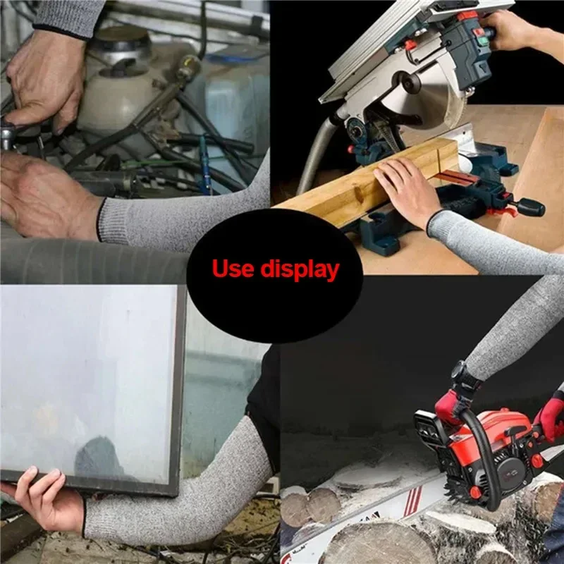 1Pc Level 5 HPPE Cut Resistant Anti-Puncture Work Protection Arm Sleeve Cover Cut-resistant Arm Sleeve ED-shipping