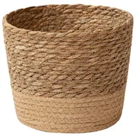 Nordic Style Natural Seagrass Woven Planter Basket Rattan Plant Flower Pot Set Home Decorative Multifunctional Storage Baskets 6