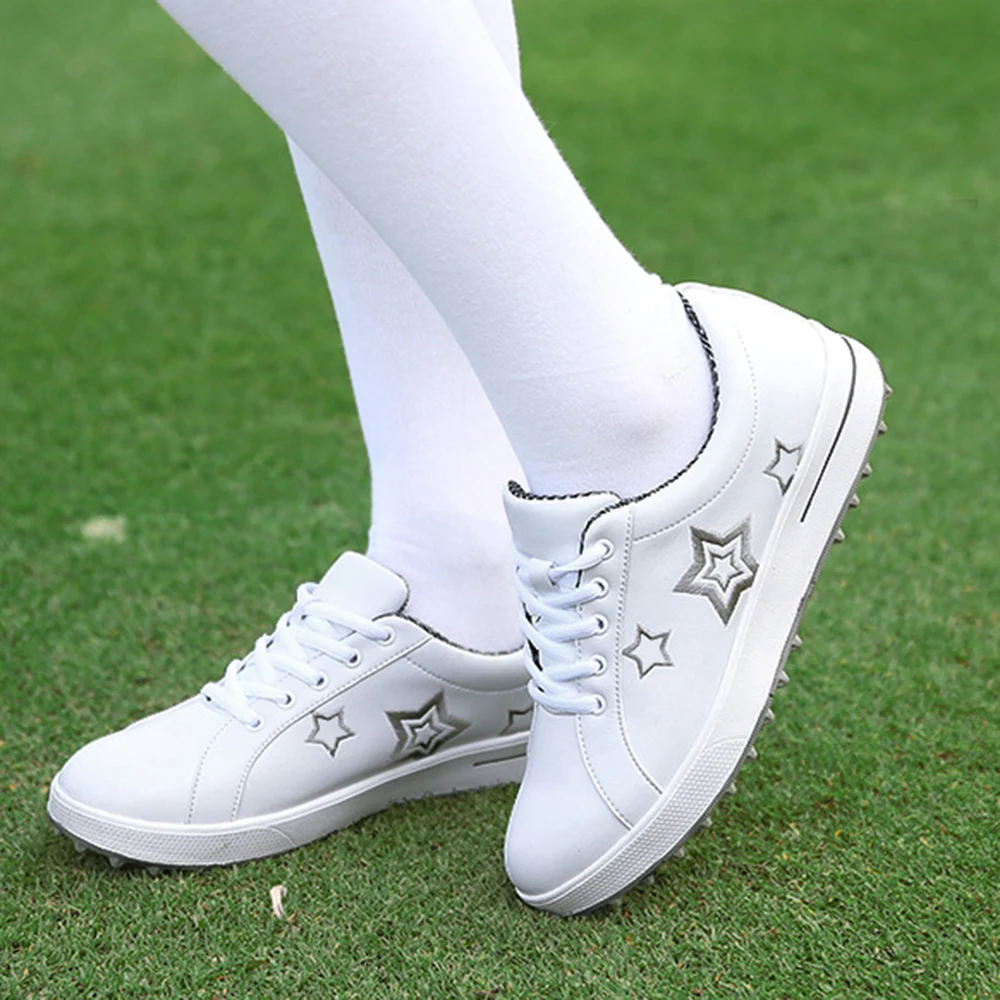 PGM Star Pattern Women Summer Mesh Golf Shoes Kid Walking