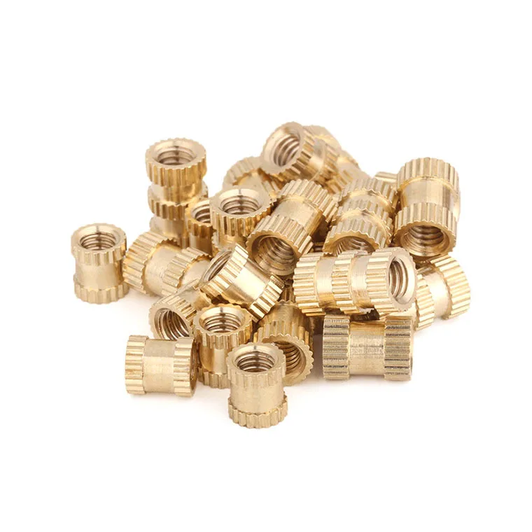Brass Insert Nut M2 M2.5 M3 M4 M5 M6 M8 Injection Molding Knurled Thread Inserts Nuts 50pcs/lot