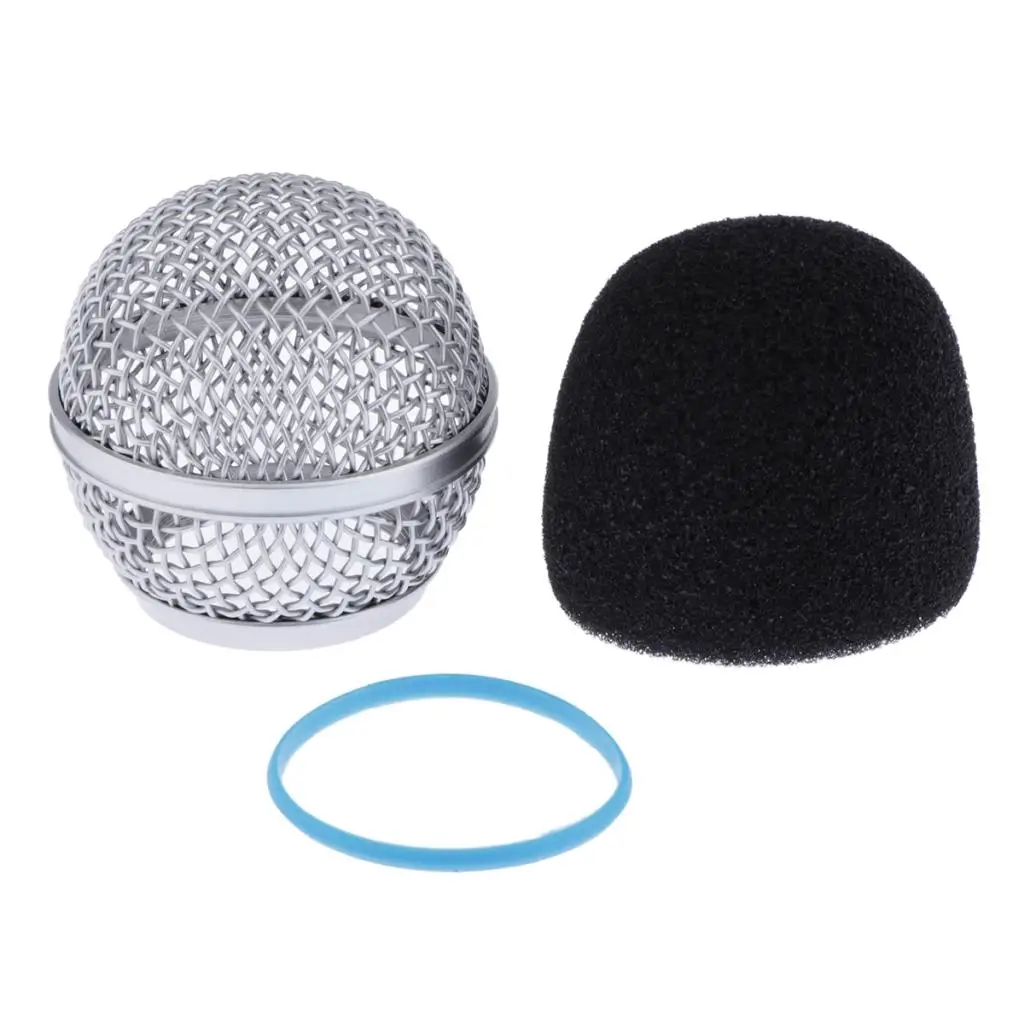 Microphone Replacement Head Steel Mesh Handheld Microphone Grill Mesh Head Fits Shure Beta 57A 58A 87A wireless microphone acoustic microphone pickup