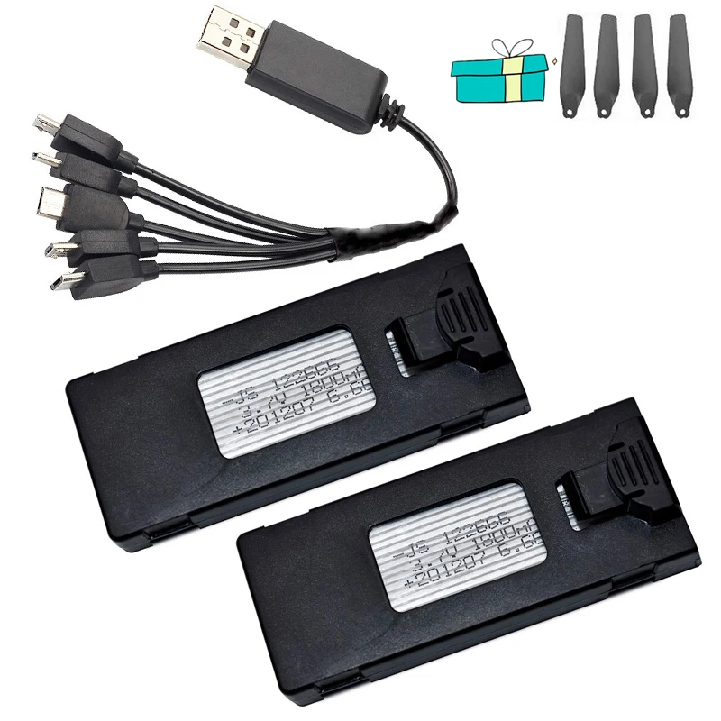 ตัวเลือกสินค้า แบตเตอรี่โดรน 3.7V 1800mAh สำหรับ E88 E88EVO E525 E525PRO E99 E99S E100 Li-Po