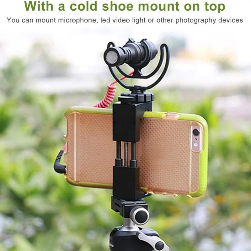 Universal Phone Holder Clamp Smartphone Clip Holder Mount Bracket - Main Image