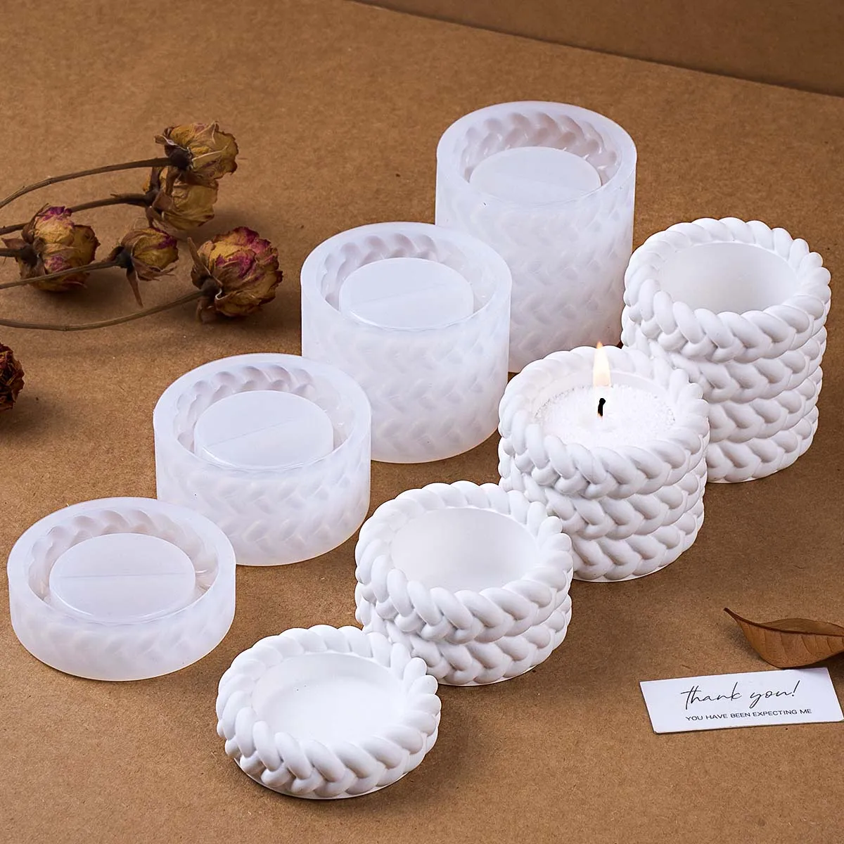 Tiered Candle Jar Mold 6
