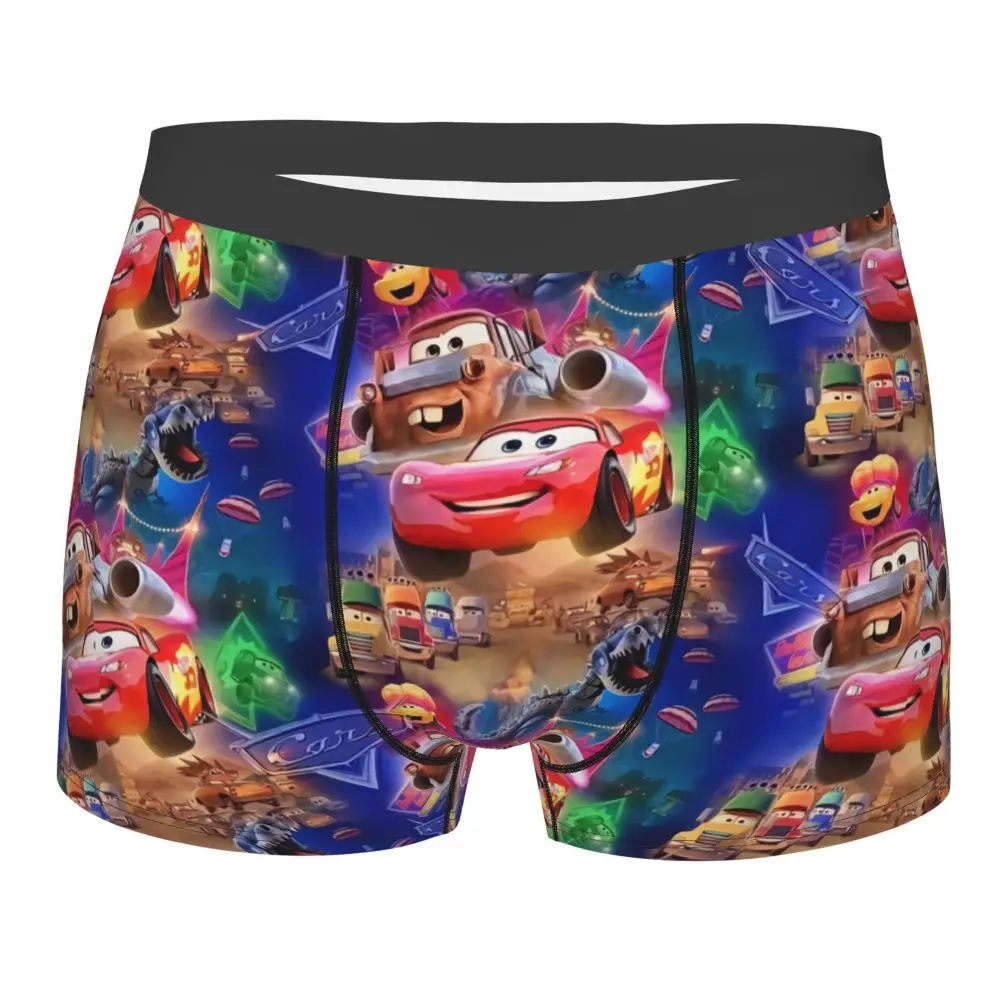 Custom Lightning McQueen Car Collage Boxers Shorts Men's Briefs Underwear Cool Underpants