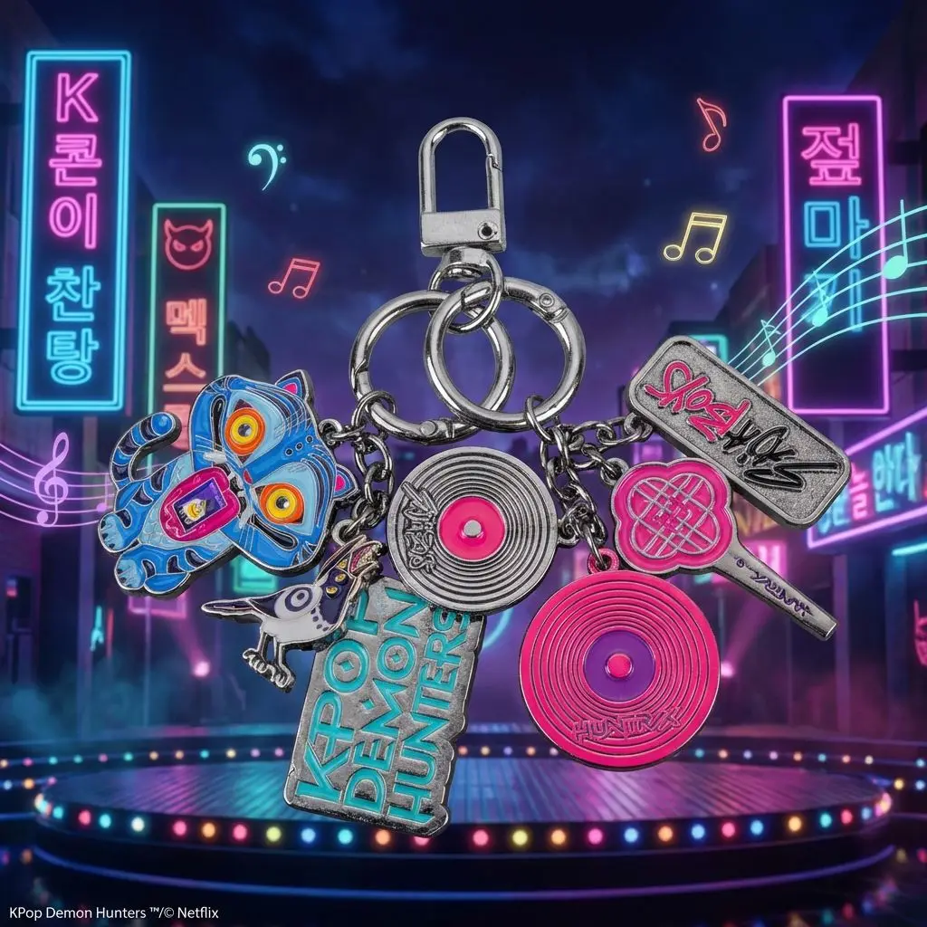 Kpop Demon Hunters 3D Anime Figurine Keychain - Collector's Edition Keyring & Backpack Decor Gift