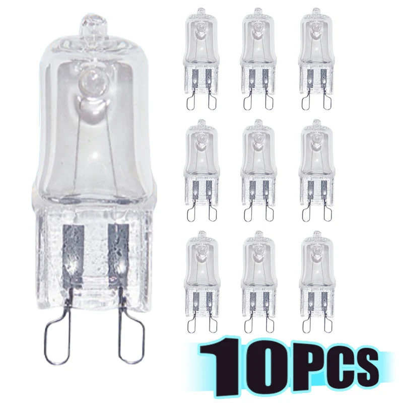 고온 오븐 전구, 스티머 조명, G9, 25w, 28w, 40w, 60w, 10 개