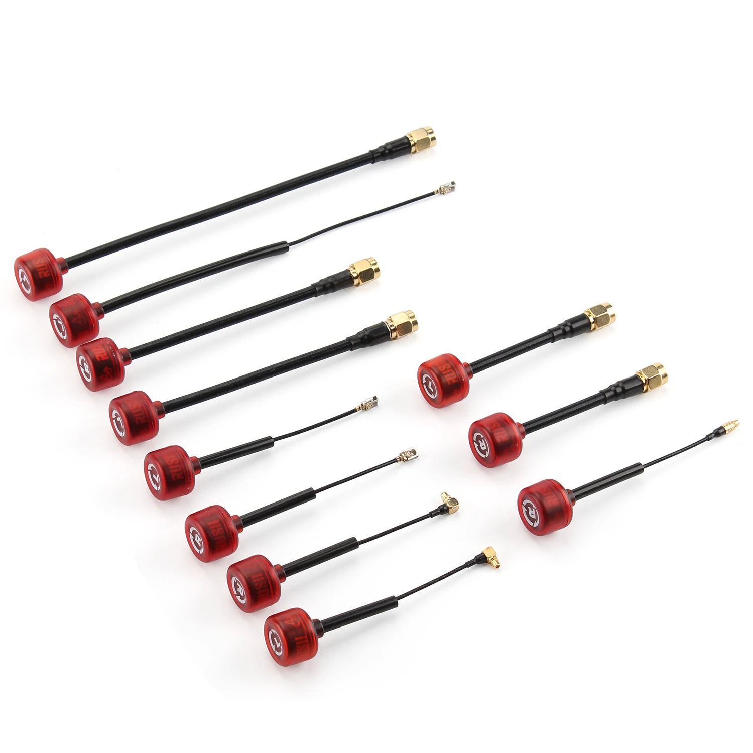 

Rush Cherry 5.8G LDS FPV Antenna RHCP LHCP MMCX SMA UFL Long Range Racing Antenna for UAV Quadcopter Racing Drone DIY